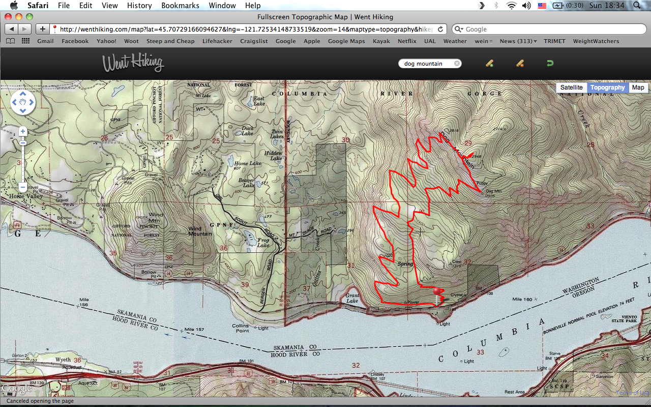 trail route